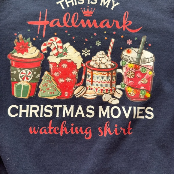 Hallmark Christmas Movies Watching Sweatshirt, large - Picture 2 of 3